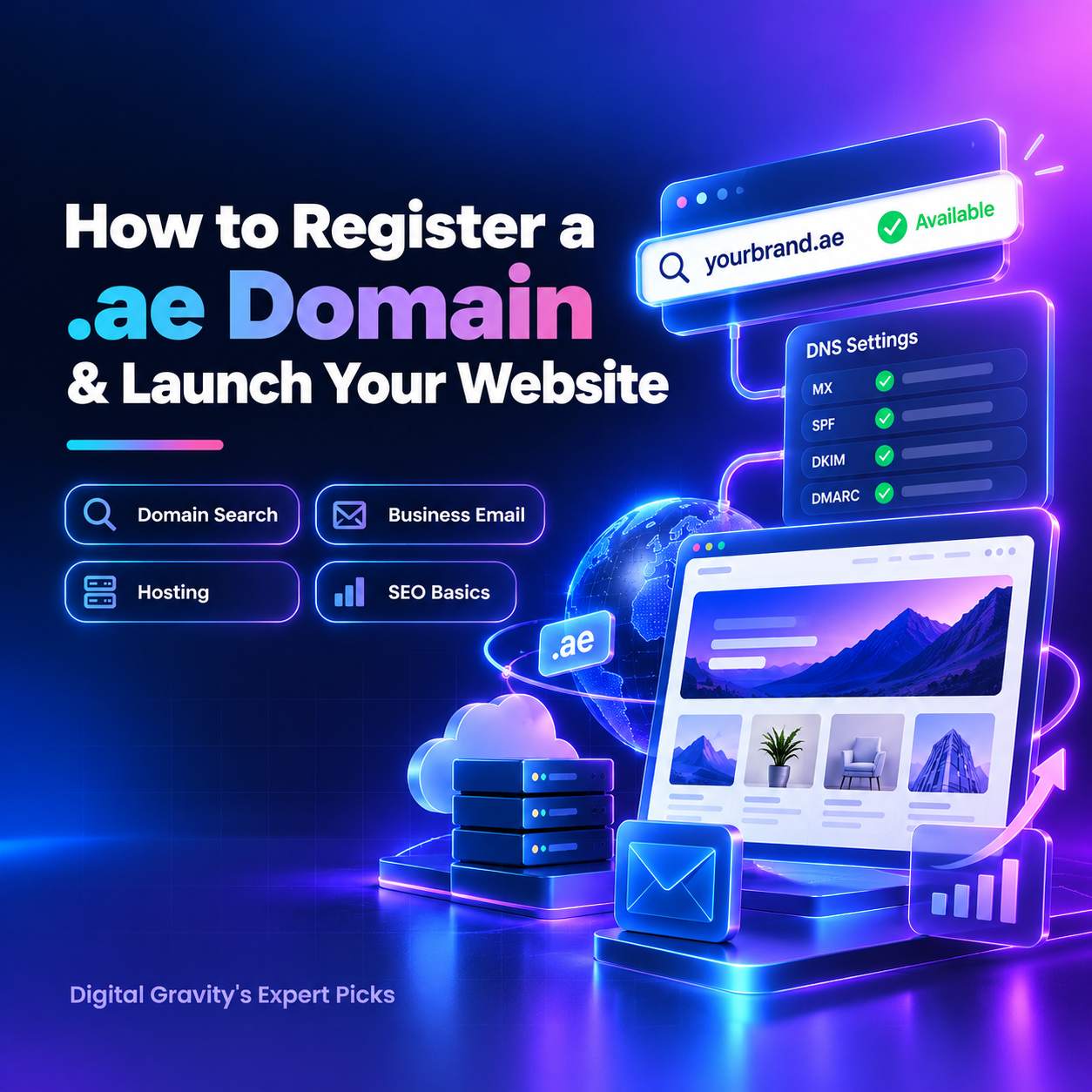 How to register a .ae domain and launch your business website featured image